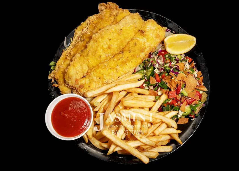 Fish and Chips at Jasmin 1 Bankstown