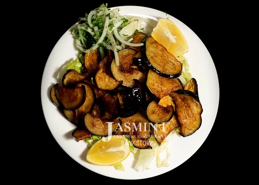 Fried Eggplant at Jasmin 1 Bankstown