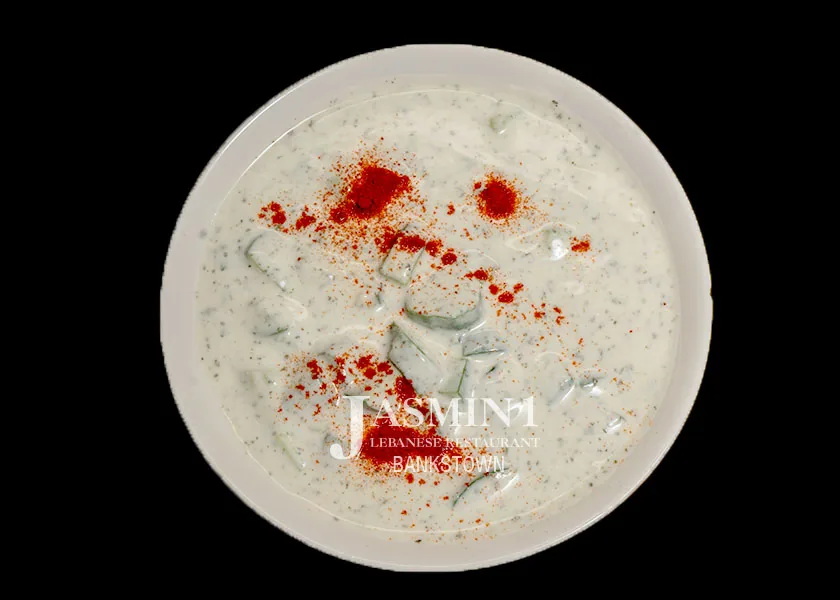 Labneh with Cucumber at Jasmin 1 Bankstown